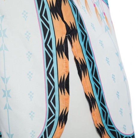 SEXY SCOOP COLLAR SLEEVELESS COLOR BLOCK PRINT ASYMMETRIC SIDE SLIT T-SHIRT FOR WOMEN
