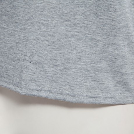 BRIEF PLUNGING NECK THREE QUARTER SLEEVE ZIPPER SOLID COLOR T-SHIRT FOR WOMEN