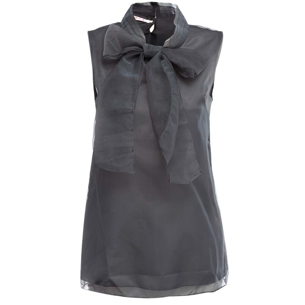 SWEET FOLD MANDARIN COLLAR SLEEVELESS BOWTIE BACK BUTTON SOLID COLOR ORGANZA T-SHIRT FOR W SWEET FOLD MANDARIN COLLAR SLEEVELESS BOWTIE BACK BUTTON SOLID COLOR ORGANZA T-SHIRT FOR W