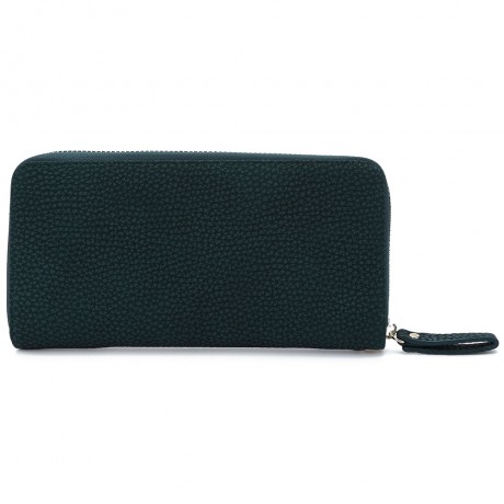 GUAPABIEN BOWKNOT EMBELLISHMENT LICHEE PATTERN HORIZONTAL ZIPPER WALLET FOR LADY