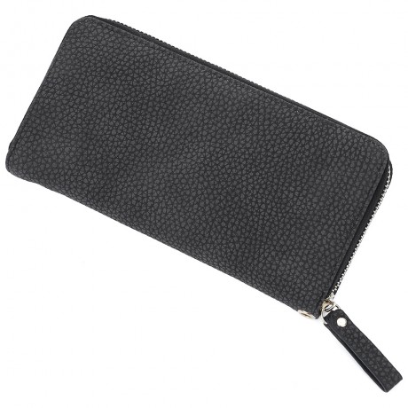 GUAPABIEN BOWKNOT EMBELLISHMENT LICHEE PATTERN HORIZONTAL ZIPPER WALLET FOR LADY