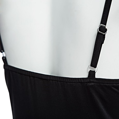 SIMPLE SUSPENDER OFF-THE-SHOULDER HIGH WAIST COLOR BLOCK PATCHWORK SWIMWEAR FOR WOMEN