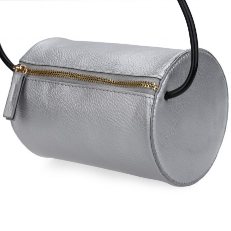 GUAPABIEN CYLINDER PATTERN SOLID COLOR DUAL PURPOES SHOULDER MESSENGER MINI BAG FOR WOMEN