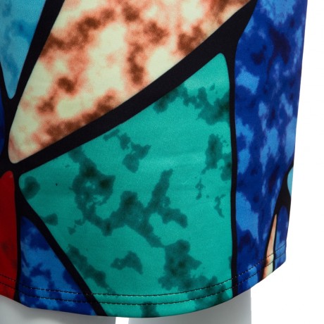 OL STYLE HIGH WAIST COLOR BLOCK SHEATHY MIDI SKIRT FOR WOMEN
