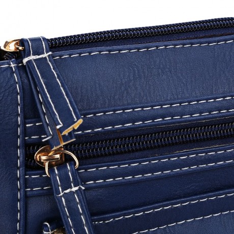 GUAPABIEN SOLID COLOR TURN LOCK ZIPPER VERTICAL DUAL PURPOSES SHOULDER MESSENGER BAG FOR W