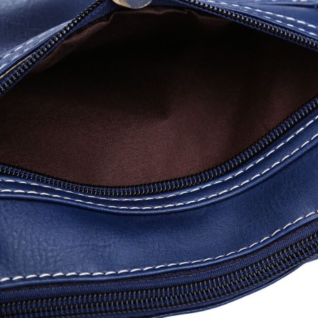 GUAPABIEN SOLID COLOR TURN LOCK ZIPPER VERTICAL DUAL PURPOSES SHOULDER MESSENGER BAG FOR W