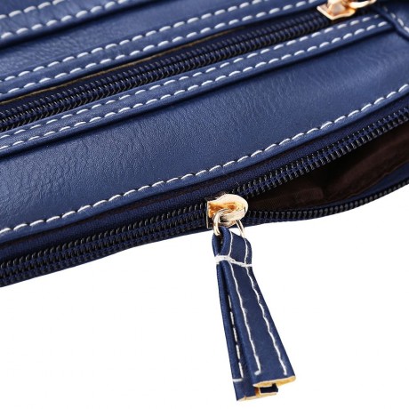 GUAPABIEN SOLID COLOR TURN LOCK ZIPPER VERTICAL DUAL PURPOSES SHOULDER MESSENGER BAG FOR W