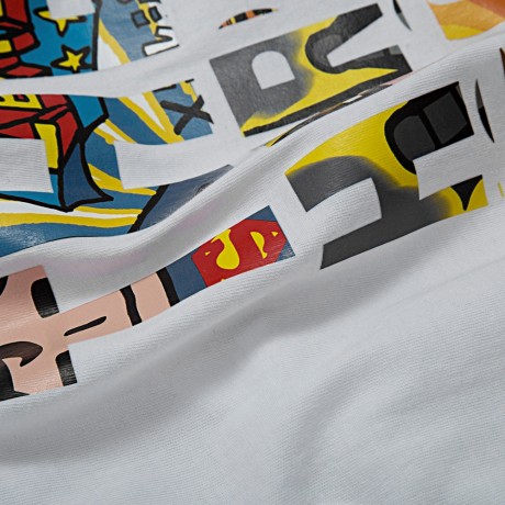 TRENDY ROUND COLLAR SHORT SLEEVE LETTER PRINT T-SHIRT FOR MEN