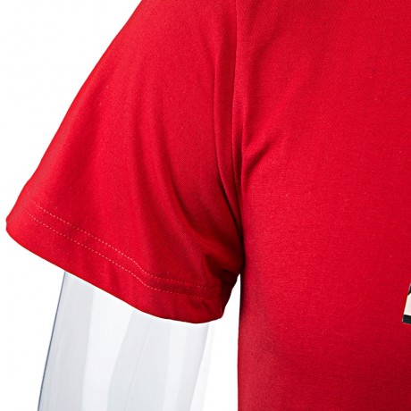 TRENDY ROUND COLLAR SHORT SLEEVE LETTER PRINT T-SHIRT FOR MEN