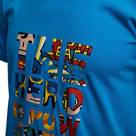 TRENDY ROUND COLLAR SHORT SLEEVE LETTER PRINT T-SHIRT FOR MEN