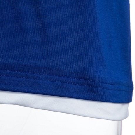 CASUAL HOODED SHORT SLEEVE COLOR BLOCK T-SHIRT FOR MEN