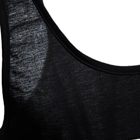 ACTIVE SCOOP COLLAR PRINTED COTTON BLEND RACERBACK GYM TANK FOR MEN