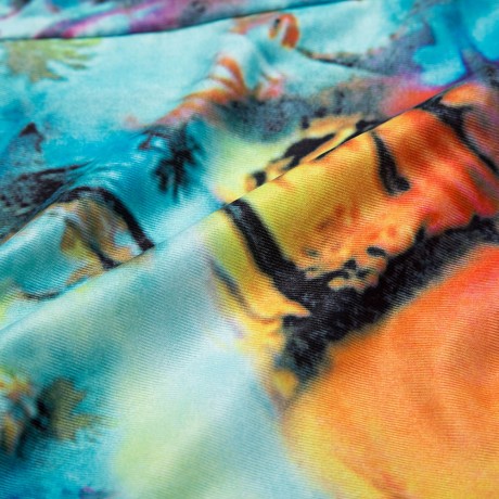 SEXY SCOOP COLLAR PRINTED CROP TOP   MID WAIST SKINNY SHORTS TWO PIECE BIKINI SET FOR WOME