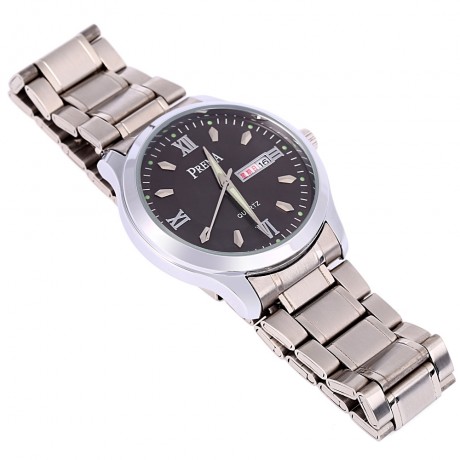 PREMA 6119 -11 MALE ROMAN NUMERALS DISPLAY QUARTZ WATCH CALENDAR LUMINOUS POINTER WATER RE