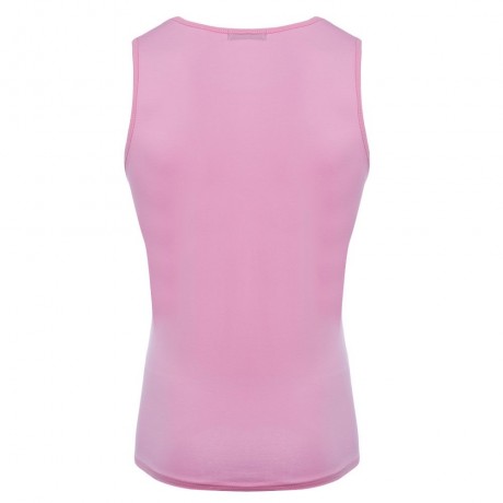 REFRESHING ROUND COLLAR CARTOON PRINT CANDY COLOR TANK TOP FOR MEN