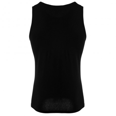REFRESHING ROUND COLLAR CARTOON PRINT CANDY COLOR TANK TOP FOR MEN