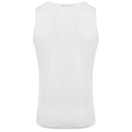 REFRESHING ROUND COLLAR CARTOON PRINT CANDY COLOR TANK TOP FOR MEN