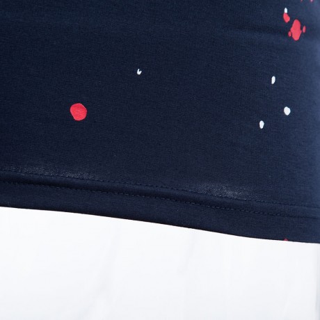 ROUND NECK SHORT SLEEVE PRINTED TRENDY T-SHIRT FOR MEN