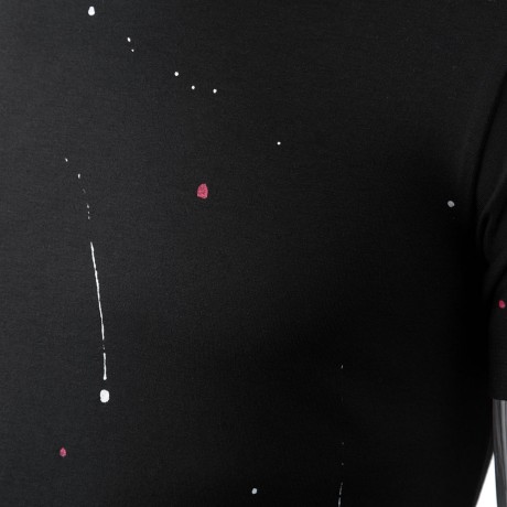 ROUND NECK SHORT SLEEVE PRINTED TRENDY T-SHIRT FOR MEN