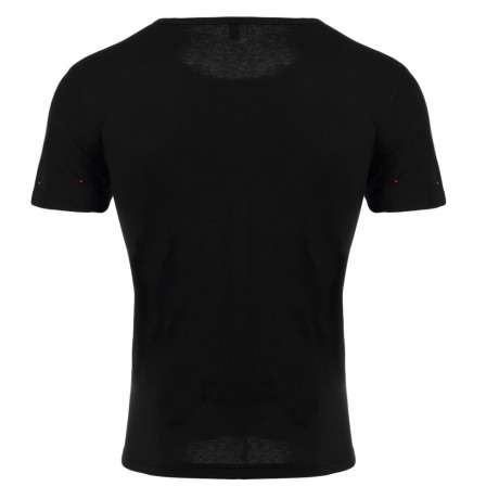 ROUND NECK SHORT SLEEVE PRINTED TRENDY T-SHIRT FOR MEN