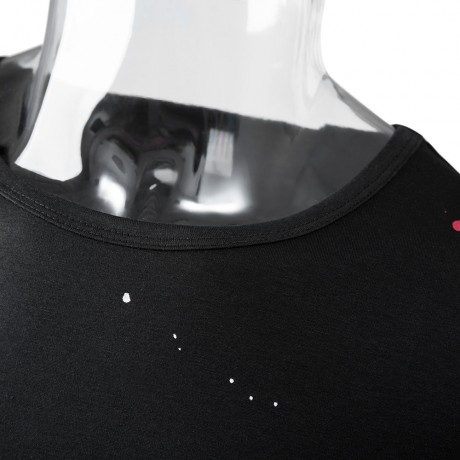 ROUND NECK SHORT SLEEVE PRINTED TRENDY T-SHIRT FOR MEN