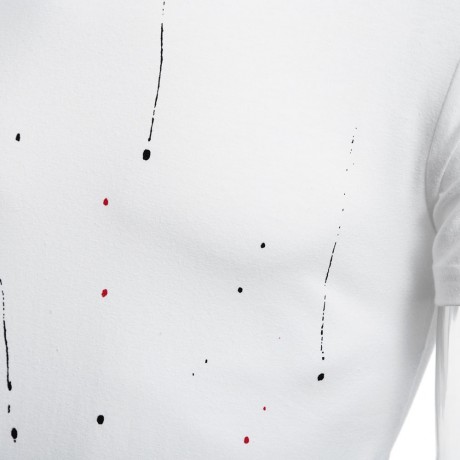ROUND NECK SHORT SLEEVE PRINTED TRENDY T-SHIRT FOR MEN