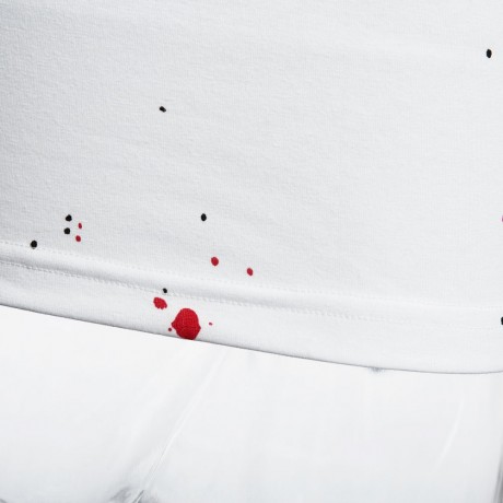 ROUND NECK SHORT SLEEVE PRINTED TRENDY T-SHIRT FOR MEN