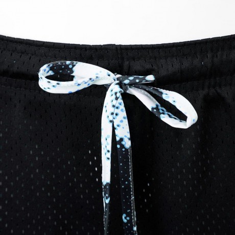 ACTIVE ELASTIC WAIST COLOR BLOCK YOGA SHORTS FOR WOMEN