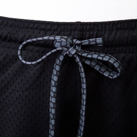 ACTIVE ELASTIC WAIST COLOR BLOCK YOGA SHORTS FOR WOMEN