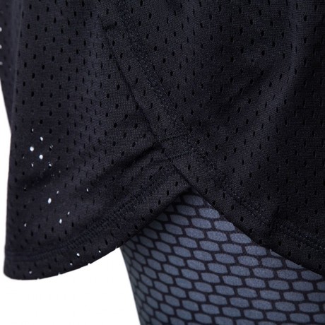 ACTIVE ELASTIC WAIST COLOR BLOCK YOGA SHORTS FOR WOMEN