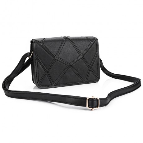 GUAPABIEN WATER CUBE PATCHWORK COVER SHOULDER MESSENGER BAG FOR LADY