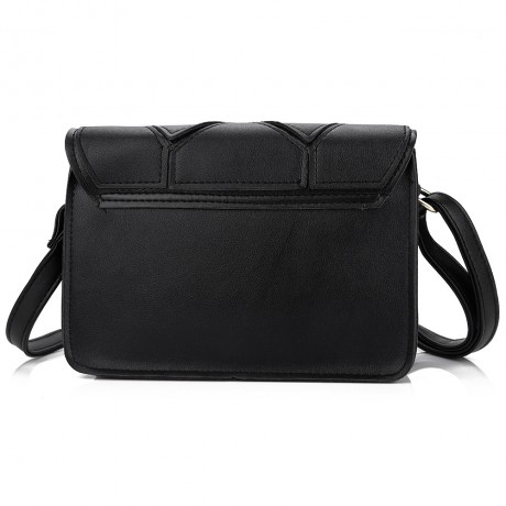 GUAPABIEN WATER CUBE PATCHWORK COVER SHOULDER MESSENGER BAG FOR LADY