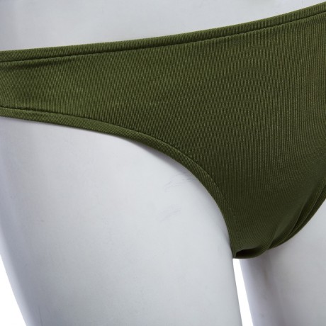 SEXY HALTER LACE-UP CROP TOP LOW WAIST BRIEFS SWIMWEAR FOR WOMEN