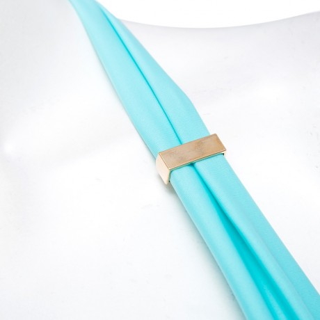 SEXY HALTER PUSH UP PURE COLOR BRA   LOW WAIST BRIEFS TWO PIECE BIKINI SET FOR WOMEN