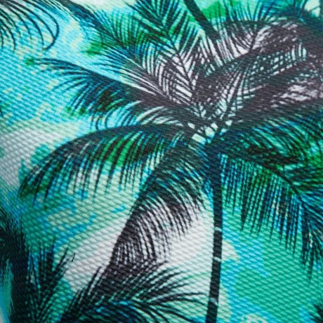 TRENDY ROUND COLLAR SEELELESS PRINT SLIM TANK TOP FOR WOMEN