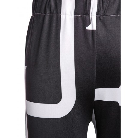 FASHIONABLE MID-WAISTED PRINTED LOOSE-FITTING WOMEN'S PANTS