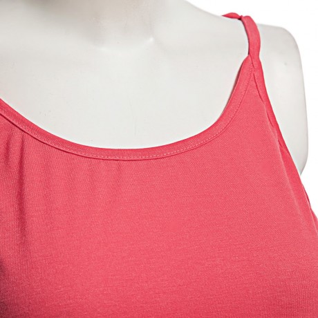 SEXY SPAGHETTI STRAP PURE COLOR CRISS-CROSS LOOSE-FITTING TANK TOP FOR WOMEN