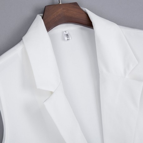 BRIEF LAPEL COLLAR CARDIGAN POCKET SLIM SUIT FOR WOMEN