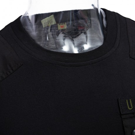MALE OUTDOOR CAMOUFLAGE DESIGN BUTTON DECORATION SHOULDER BOARD CASUAL SHIRT