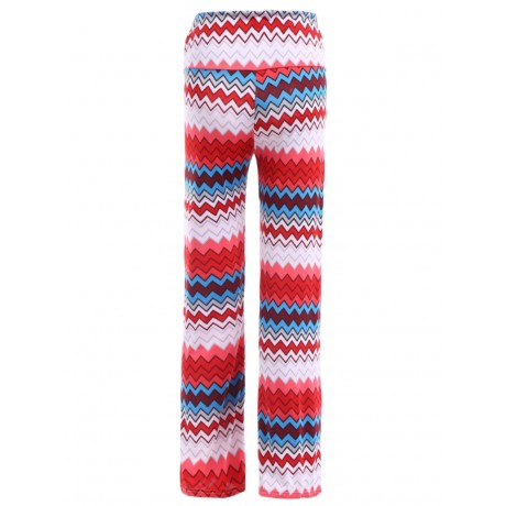 ETHNIC STYLE WOMEN'S ZIG ZAG LOOSE-FITTING EXUMAS PANTS