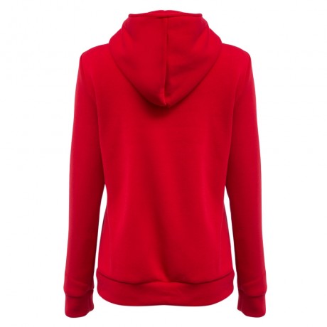 CASUAL TURN-DOWN COLLAR ZIPPER BUTTON DESIGN HOODIE FOR WOMEN