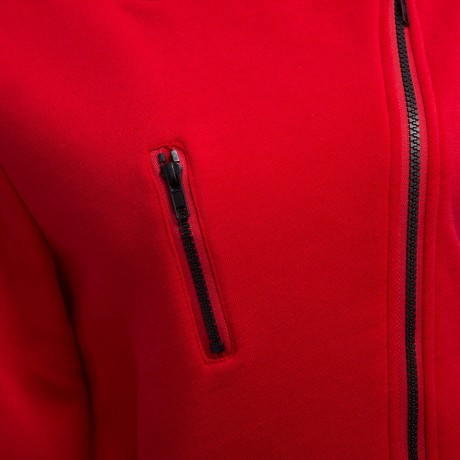 CASUAL TURN-DOWN COLLAR ZIPPER BUTTON DESIGN HOODIE FOR WOMEN