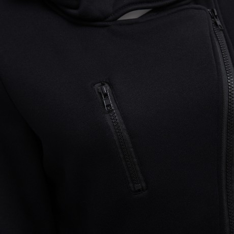 CASUAL TURN-DOWN COLLAR ZIPPER BUTTON DESIGN HOODIE FOR WOMEN