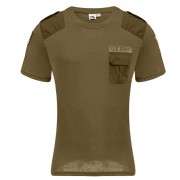 MALE OUTDOOR CAMOUFLAGE DESIGN BUTTON DECORATION SHOULDER BOARD CASUAL SHIRT