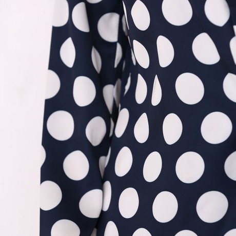 TURN DOWN COLLAR ALLOVER POLKA DOT PRINT SOFT PAJAMA FOR WOMEN