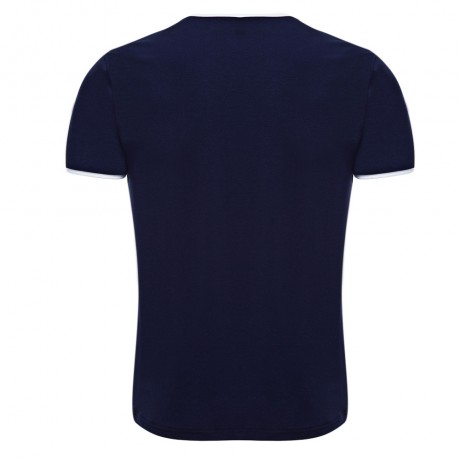 CASUAL PATTERN PRINTED ROUND NECK MEN SHORT SLEEVE SHIRT