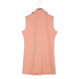 BRIEF LAPEL COLLAR CARDIGAN POCKET SLIM SUIT FOR WOMEN