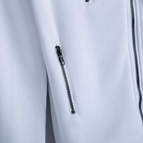 CASUAL TURN-DOWN COLLAR ZIPPER BUTTON DESIGN HOODIE FOR WOMEN