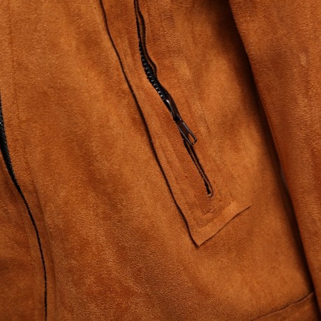TRENDY LONG SLEEVE ZIPPER TYPE PURE COLOR WOMEN JACKET