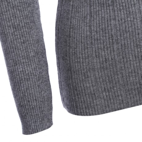 STYLISH LONG SLEEVE PURE COLOR WOMEN WOOLEN SWEATER